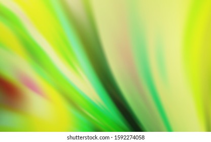 Light Green, Yellow vector blurred bright template. Creative illustration in halftone style with gradient. Background for a cell phone.
