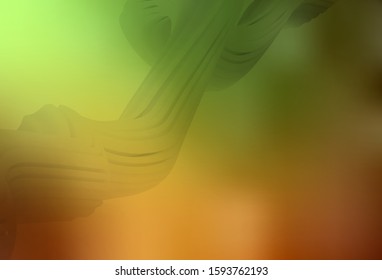 Light Green, Yellow vector blurred background. Glitter abstract illustration with gradient design. Elegant background for a brand book.