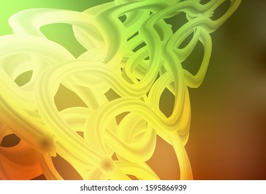 Light Green, Yellow vector blurred bright pattern. Shining colorful illustration in smart style. Background for designs.