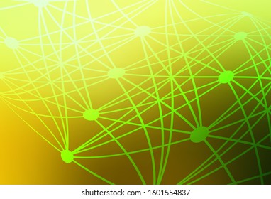 Light Green, Yellow vector blurred bright pattern. New colored illustration in blur style with gradient. Elegant background for a brand book.