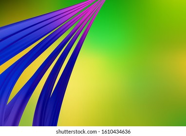 Light Green, Yellow vector blurred shine abstract texture. Shining colorful illustration in smart style. Completely new design for your business.