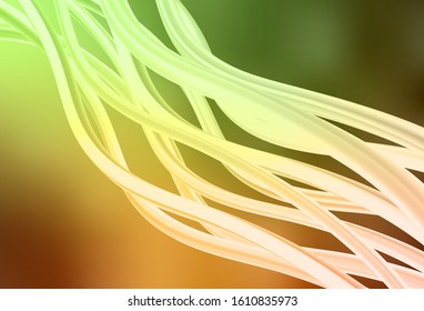 Light Green, Yellow vector blurred template. An elegant bright illustration with gradient. New style design for your brand book.