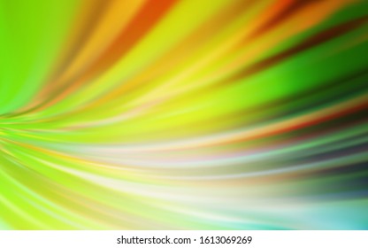 Light Green, Yellow vector blurred shine abstract template. Abstract colorful illustration with gradient. Smart design for your work.