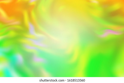 Light Green, Yellow vector blurred template. Modern abstract illustration with gradient. New way of your design.
