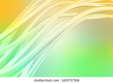 Light Green, Yellow vector blurred bright texture. Glitter abstract illustration with gradient design. Completely new design for your business.