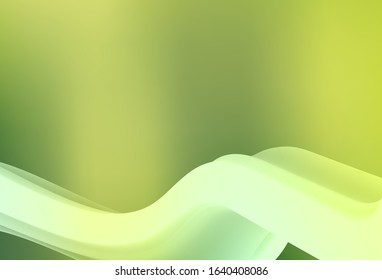 Light Green, Yellow vector blurred shine abstract template. A completely new colored illustration in blur style. Smart design for your work.
