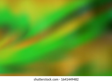 Light Green, Yellow vector blurred bright template. Abstract colorful illustration with gradient. Elegant background for a brand book.