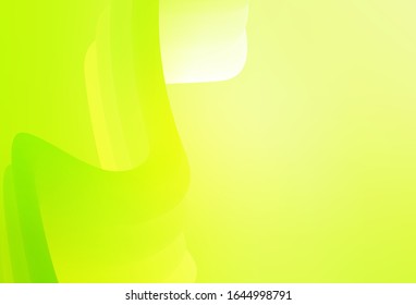 Hellgrüner, gelber Vektorillustration unscharfer glänzender abstrakter Hintergrund. Kreative Illustration im Stil der Halbfone mit Farbverlauf. Kluges Design für Ihre Arbeit.
