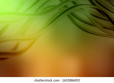 Color verde claro, patrón borroso vectorial amarillo. Brillante ilustración colorida de estilo elegante. Fondo para un teléfono móvil.