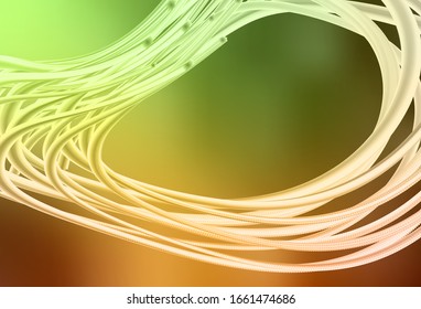 Color verde claro, vector amarillo borrosa patrón brillante. Ilustración abstracta brillante con diseño degradado. Fondo para los diseños.