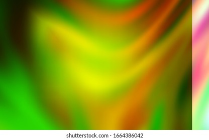 Light Green, Yellow vector blurred shine abstract texture. Creative illustration in halftone style with gradient. Blurred design for your web site.