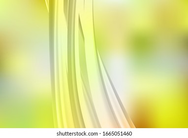Verde claro, vector amarillo borroso brillo de fondo abstracto. Ilustración abstracta de color con degradado. Diseño inteligente para su trabajo.
