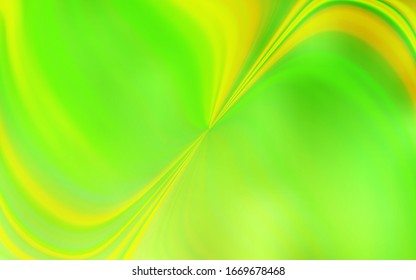El verde claro, el vector amarillo desdibujado brillante plantilla abstracta. Una ilustración de color completamente nueva en un estilo borroso. Diseño borroso para su sitio web.