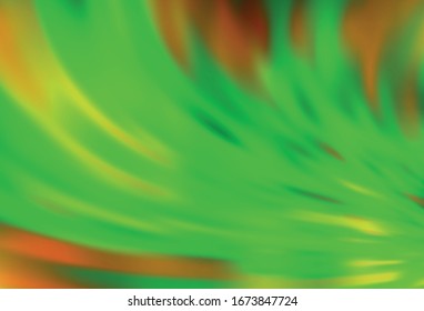 Color verde claro, fondo borroso vectorial amarillo. Ilustración abstracta brillante con diseño degradado. Fondo para los diseños.