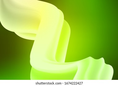 Light Green, Yellow vector blurred shine abstract texture. Glitter abstract illustration with gradient design. New style design for your brand book.