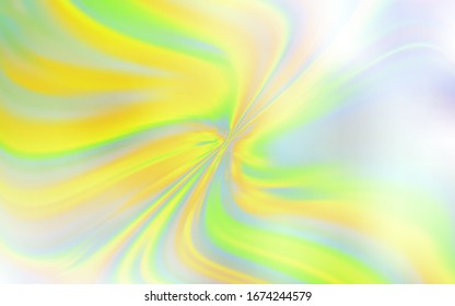 Light Green, Yellow vector blurred shine abstract texture. Colorful abstract illustration with gradient. Background for a cell phone.