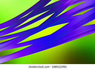 Light Green, Yellow vector blurred bright texture. Colorful illustration in abstract style with gradient. New way of your design.