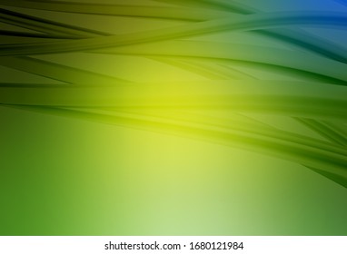 Light Green, Yellow vector blurred bright texture. Colorful abstract illustration with gradient. Background for a cell phone.
