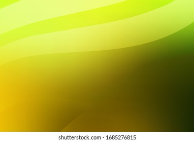 Light Green, Yellow vector blurred shine abstract texture. Colorful illustration in abstract style with gradient. The best blurred design for your business.