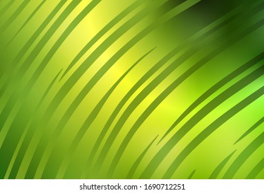 Light Green, Yellow vector blurred bright texture. Glitter abstract illustration with gradient design. New style design for your brand book.