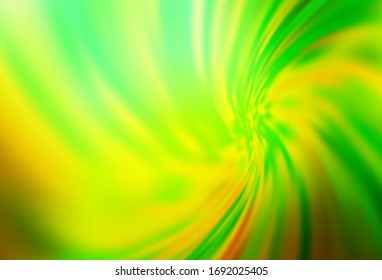Light Green, Yellow vector blurred bright template. A completely new colored illustration in blur style. Background for designs.