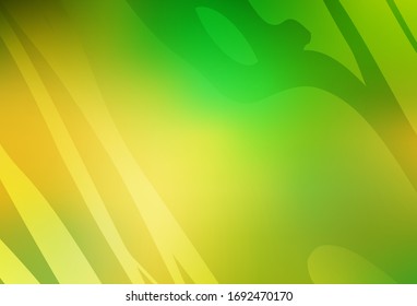 Light Green, Yellow vector blurred background. A completely new colored illustration in blur style. New style design for your brand book.