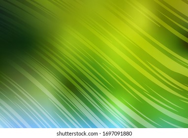 Color verde claro, vector amarillo, textura brillante. Ilustración abstracta brillante con diseño degradado. Diseño inteligente para su trabajo.