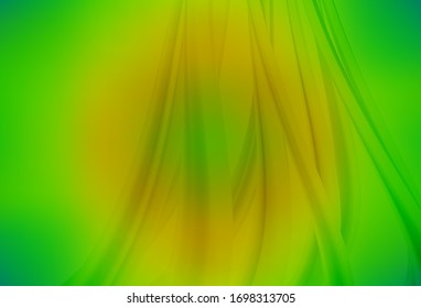 Light Green, Yellow vector blurred bright texture. Modern abstract illustration with gradient. Completely new design for your business.