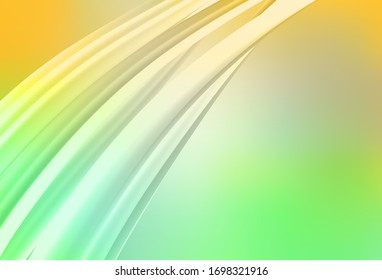 Color verde claro, vector amarillo borrosa patrón brillante. Ilustración abstracta moderna con degradado. Nuevo estilo para el diseño de su negocio.