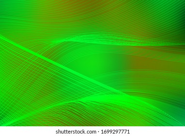 El verde claro, el vector amarillo desdibujado brillante plantilla abstracta. Nueva ilustración de color en estilo borroso con degradado. Nuevo estilo para el diseño de su negocio.