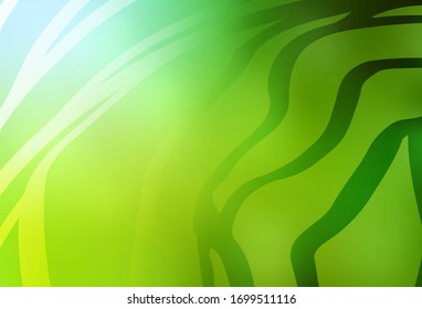 Color verde claro, patrón borroso vectorial amarillo. Ilustración abstracta de color con degradado. Fondo para un teléfono móvil.