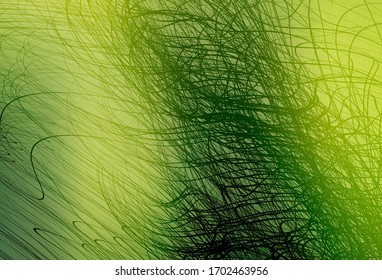 Color verde claro, fondo borroso vectorial amarillo. Nueva ilustración de color en estilo borroso con degradado. Antecedentes elegantes para un libro de marca.