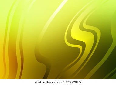 Color verde claro, vectorial amarillo borroso y coloreado. Brillante ilustración colorida de estilo elegante. Diseño inteligente para su trabajo.