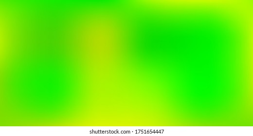 Planta borrosa de vectores amarillos y verde claro. Ilustración de gradiente abstracto borrosa con un estilo sencillo. Patrón inteligente para sitios web.