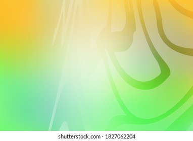Light Green, Yellow vector blurred and colored pattern. Creative illustration in halftone style with gradient. New style for your business design.