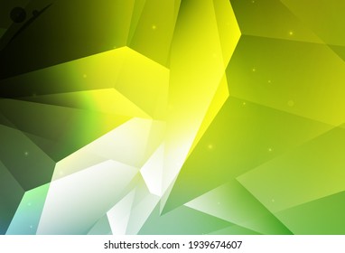 Verde claro, vector amarillo Diseño decorativo borroso en estilo abstracto con burbujas. Hermosa ilustración de color con círculos borrosos en estilo natural. Diseño moderno para una tarjeta de visita.