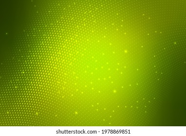 Light Green, Yellow vector Blurred bubbles on abstract background with colorful gradient. Beautiful colored illustration with blurred circles in nature style. Simple design for your web site.