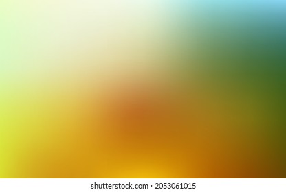 Light green, yellow vector blurred backdrop. Blurred abstract gradient illustration in simple style. Multipurpose app design.
