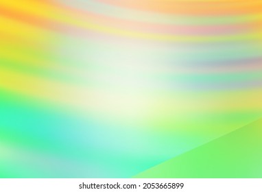 Light Green, Yellow vector blurred bright pattern. Glitter abstract illustration with gradient design. Background for a cell phone.