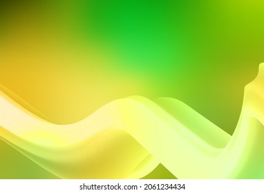 Planta borrosa de vectores amarillos y verde claro. Ilustración colorida brillante de estilo inteligente. Diseño completamente nuevo para su negocio.