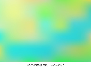 Verde claro, Vector amarillo borroso brillante patrón abstracto. Ilustración abstracta colorida con gradiente. Plantilla para cualquier libro de marca.