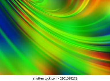 Light Green, Yellow vector blurred bright texture. Creative illustration in halftone style with gradient. Smart design for your work.