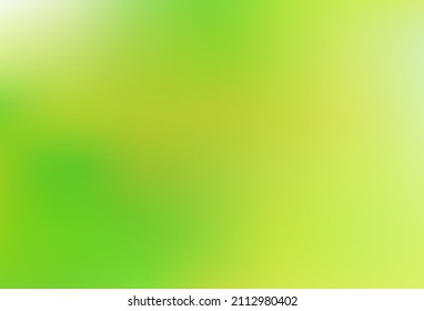 Light Green, Yellow vector blurred shine abstract background. A completely new color illustration in a bokeh style. Design for your web site.