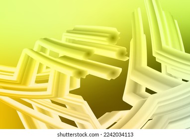 Light Green, Yellow vector blurred shine abstract texture. Colorful illustration in abstract style with gradient. New style for your business design.