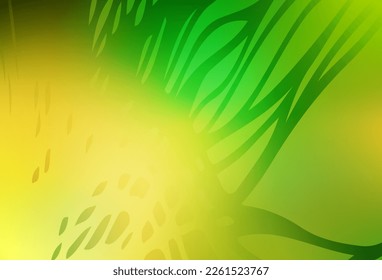 Hellgrüne, gelbe, unscharfe Vektorgrafik-Vorlage. Neue farbige Illustration im unscharfen Stil mit Farbverlauf. Eine neue Art von Design.