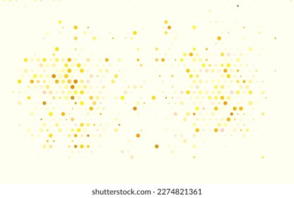 Light Green, Yellow vector Blurred bubbles on abstract background with colorful gradient. Glitter abstract illustration with blurred drops of rain. Smart design for business ads.