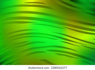 Verde claro, vector amarillo borroso brillo de fondo abstracto. Ilustración abstracta colorida con gradiente. Nuevo diseño de estilo para tu libro de marca.