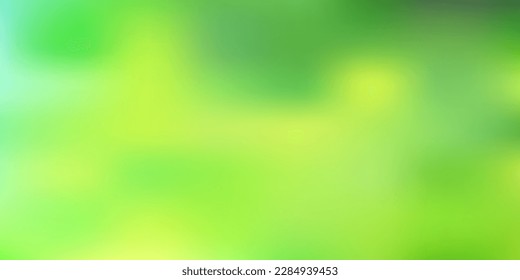 Hellgrünes, gelbes, unscharfes Vektormuster. Abstrakte farbige Illustration mit unscharfem Farbverlauf. Hintergrund für Webdesigner.