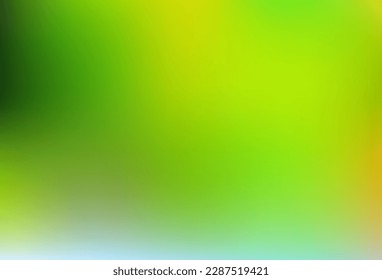 Light green, yellow vector blurred layout. Colorful abstract illustration with blur gradient. Your design for applications.