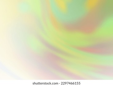 Light Green, Yellow vector blurred shine abstract template. Creative illustration in halftone style with gradient. The template can be used for your brand book.